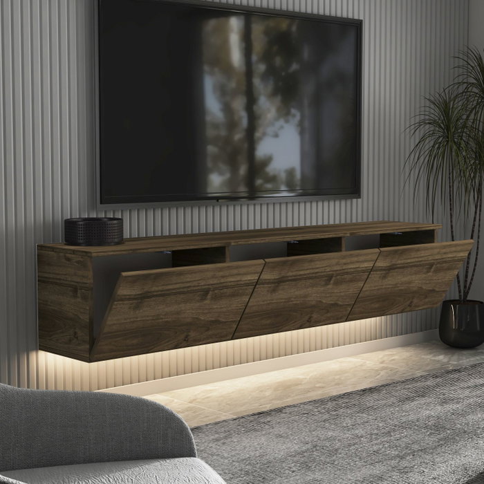 Hanah Home Soporte para TV Neon - Walnut Hanah Home Soporte para TV Neon - Walnut